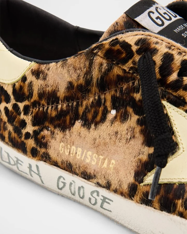Men's Super-Star Leopard-Print Low-Top Sneakers - Image 3