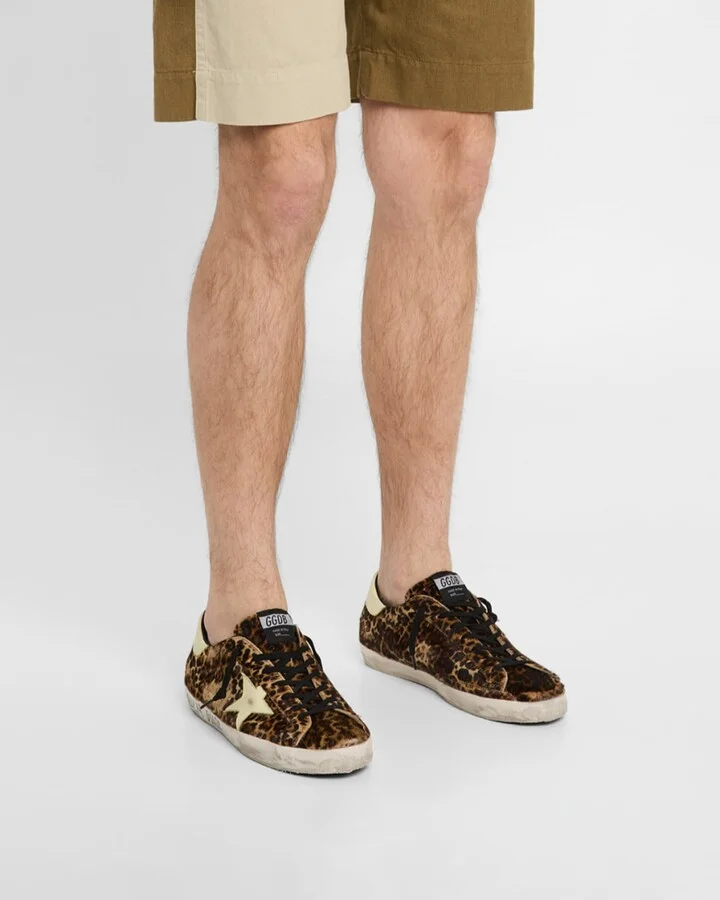 Men's Super-Star Leopard-Print Low-Top Sneakers - Image 5