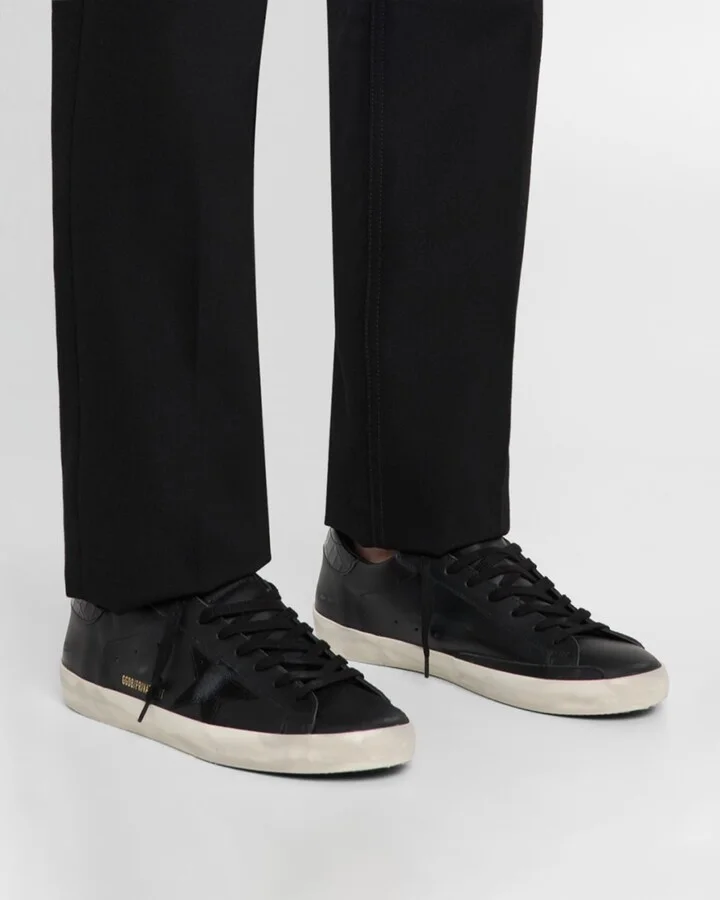 Men's Super-Star Low-Top Leather Sneakers - Image 2