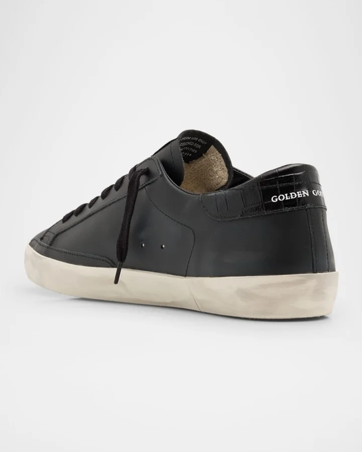Men's Super-Star Low-Top Leather Sneakers - Image 3