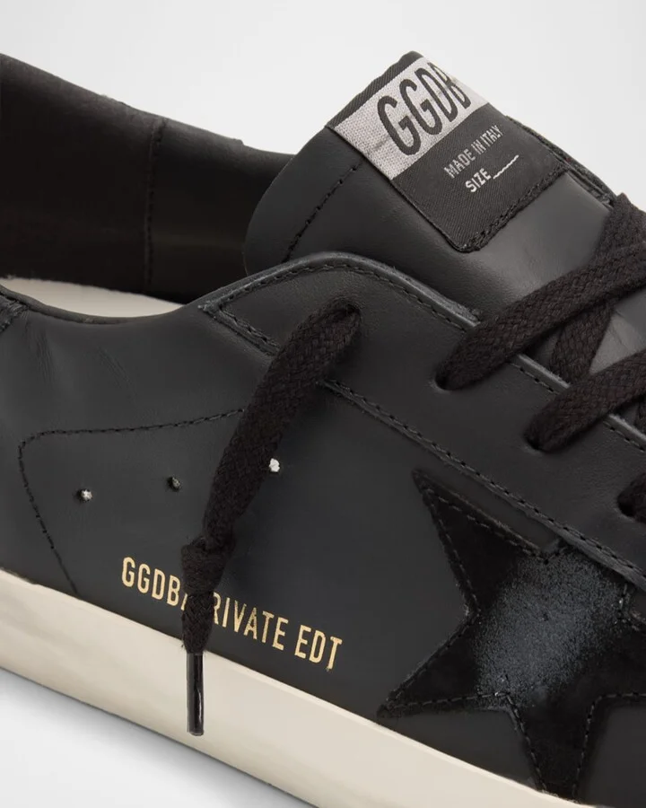 Men's Super-Star Low-Top Leather Sneakers - Image 4