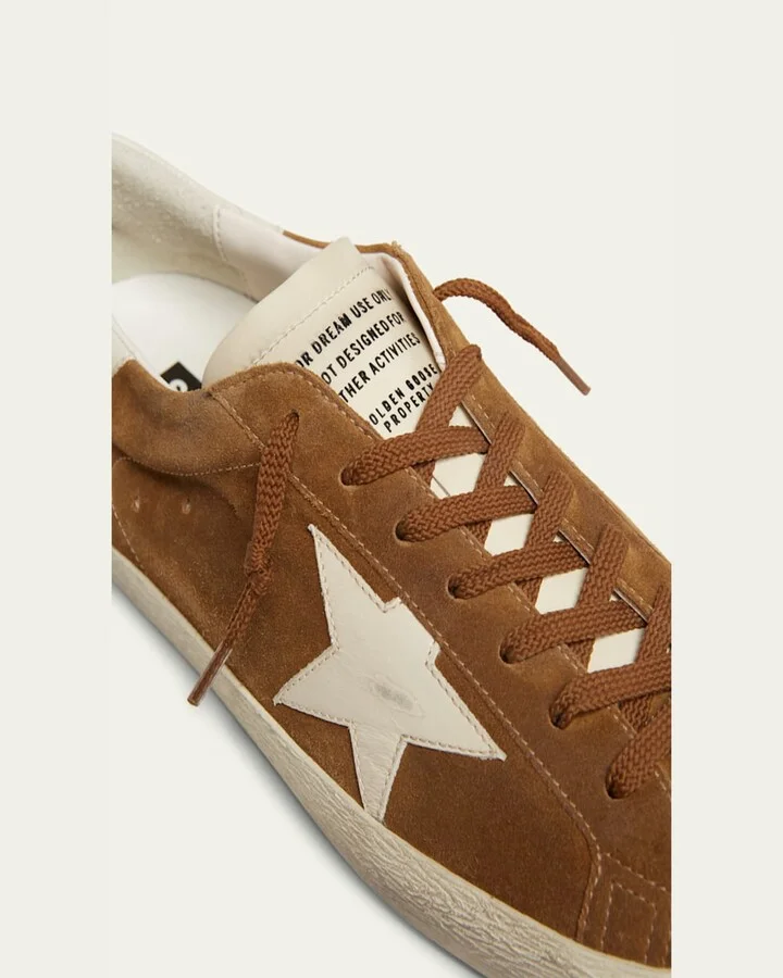 Men's Super Star Low-Top Suede Sneakers - Image 3
