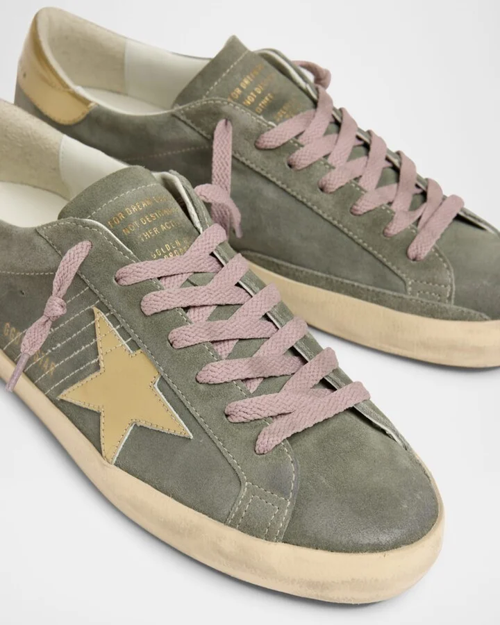 Men's Super Star Suede and Metallic Leather Sneakers - Image 2