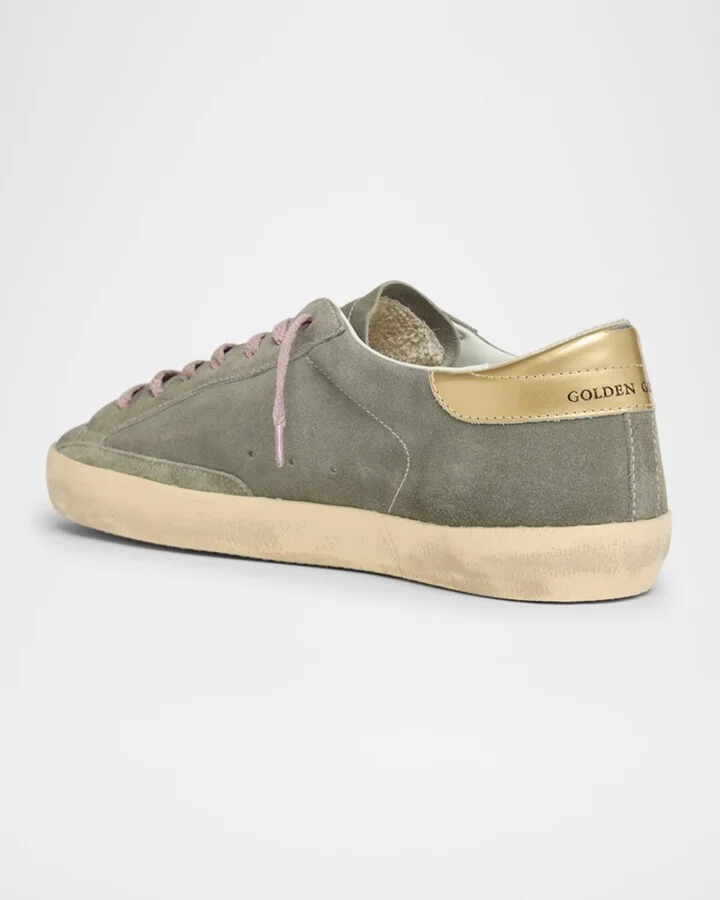 Men's Super Star Suede and Metallic Leather Sneakers - Image 5
