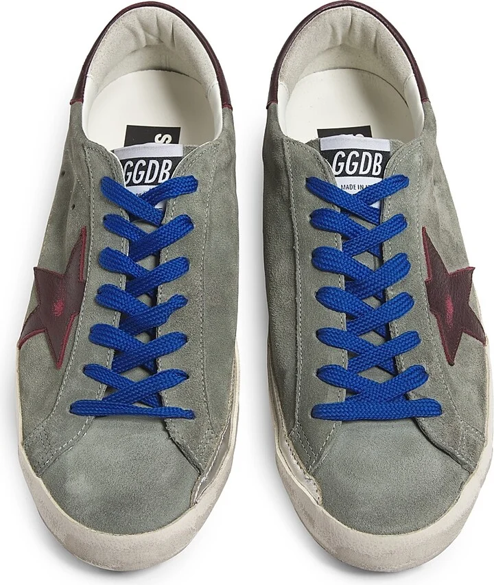 Men's Super-Star Suede Low-Top Sneakers - Green Kenya - Size 7 - Image 4