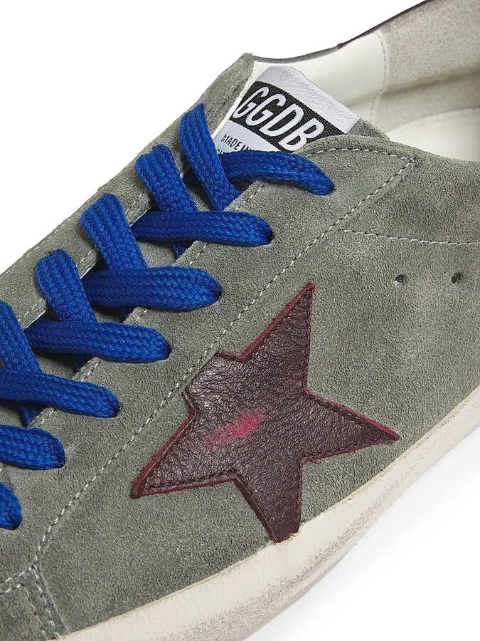 Men's Super-Star Suede Low-Top Sneakers - Green Kenya - Size 7 - Image 5