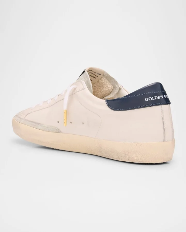 Men's Superstar Leather and Suede Low-Top Sneakers - Image 3