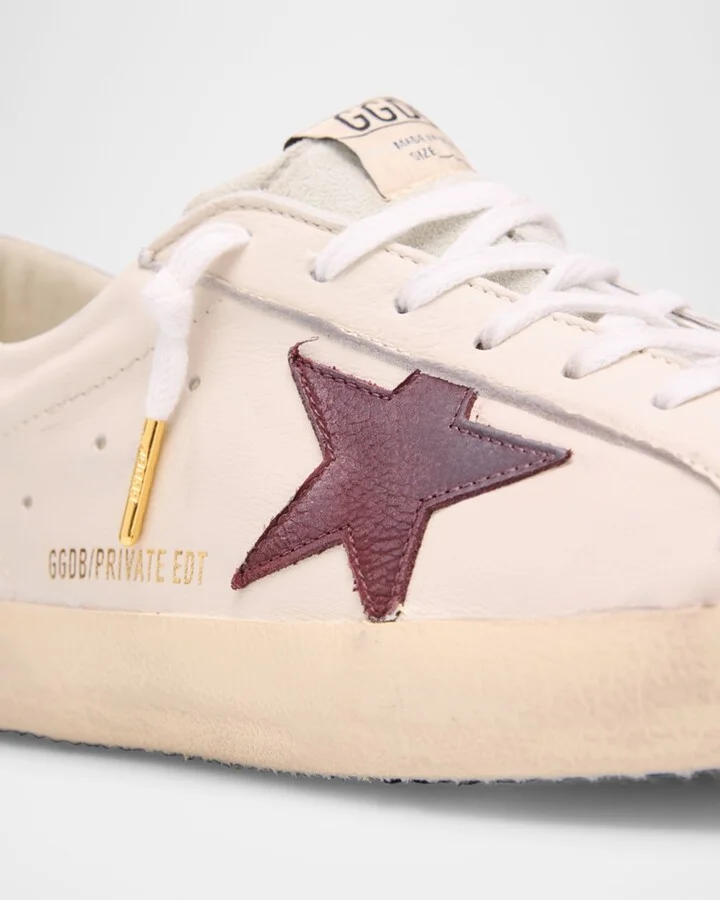 Men's Superstar Leather and Suede Low-Top Sneakers - Image 4