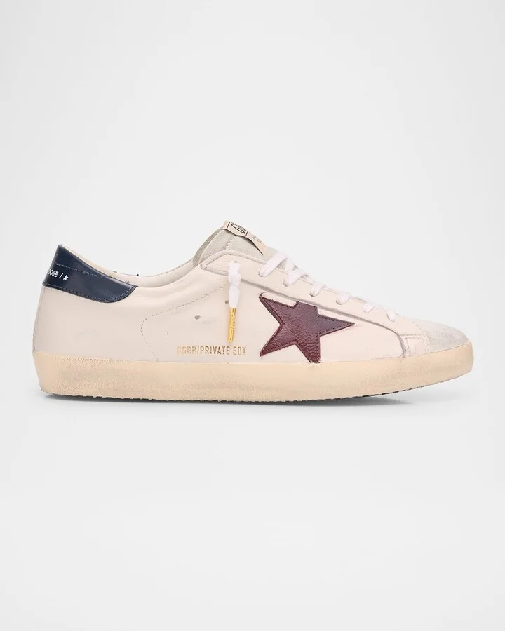 Men's Superstar Leather and Suede Low-Top Sneakers