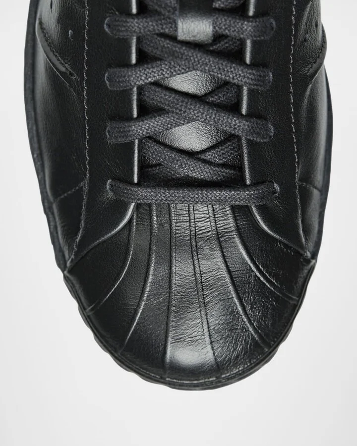 Men's Superstar Leather Low-Top Sneakers - Image 3