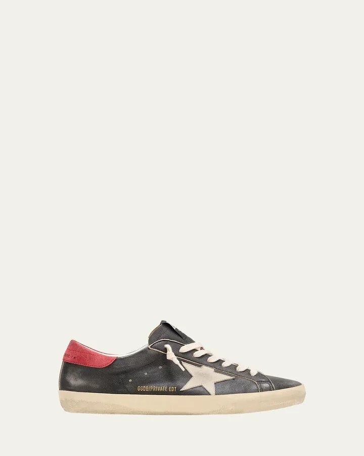 Men's Superstar Leather Low-Top Sneakers