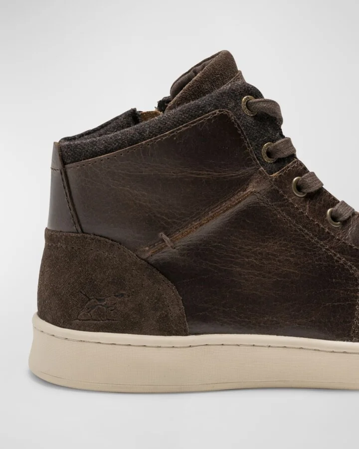 Men's Sussex High Street Leather High-Top Sneakers - Image 9