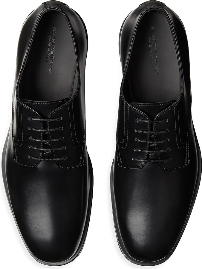 Men's SW Club Classic Leather Derbys - Black - Size 10 - Image 4
