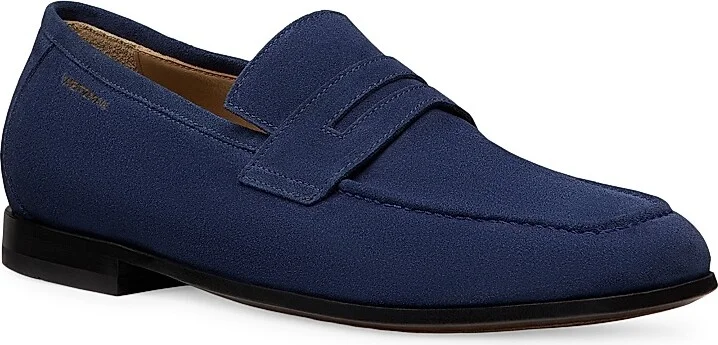 Men's SW Club Suede Penny Loafers - Blue - Size 10 - Image 2