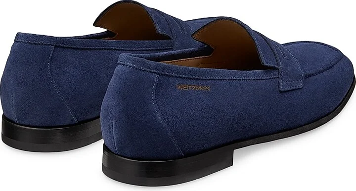 Men's SW Club Suede Penny Loafers - Blue - Size 10 - Image 3