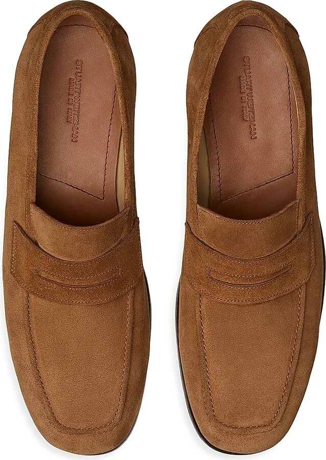 Men's SW Club Suede Penny Loafers - Blue - Size 10 - Image 7