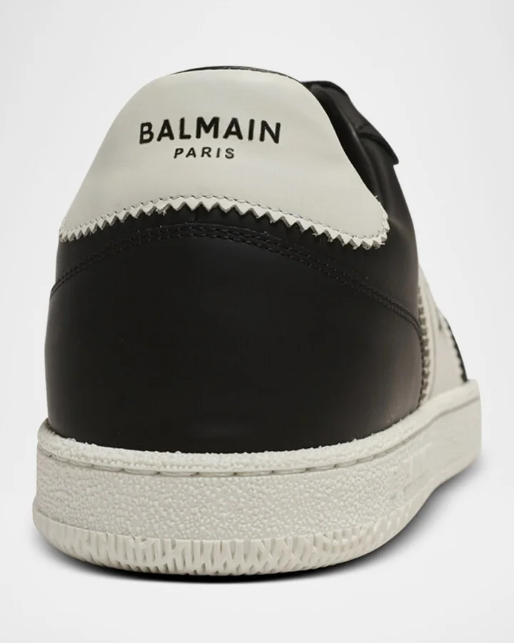 Men's Swan Calfskin Low-Top Sneakers - Image 8