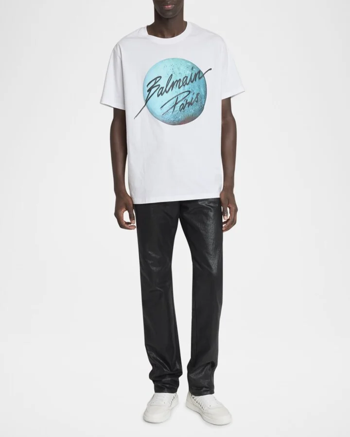 Men's Swan Leather Mid-Top Sneakers - Image 3