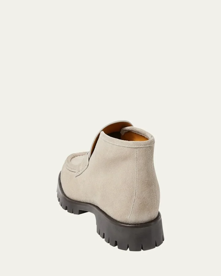 Men's Sylke Suede Bit Lug-Sole Chukka Boots - Image 6