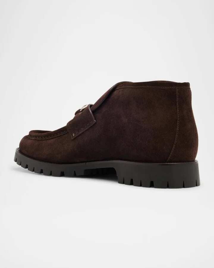 Men's Sylke Suede Bit Lug-Sole Chukka Boots - Image 3