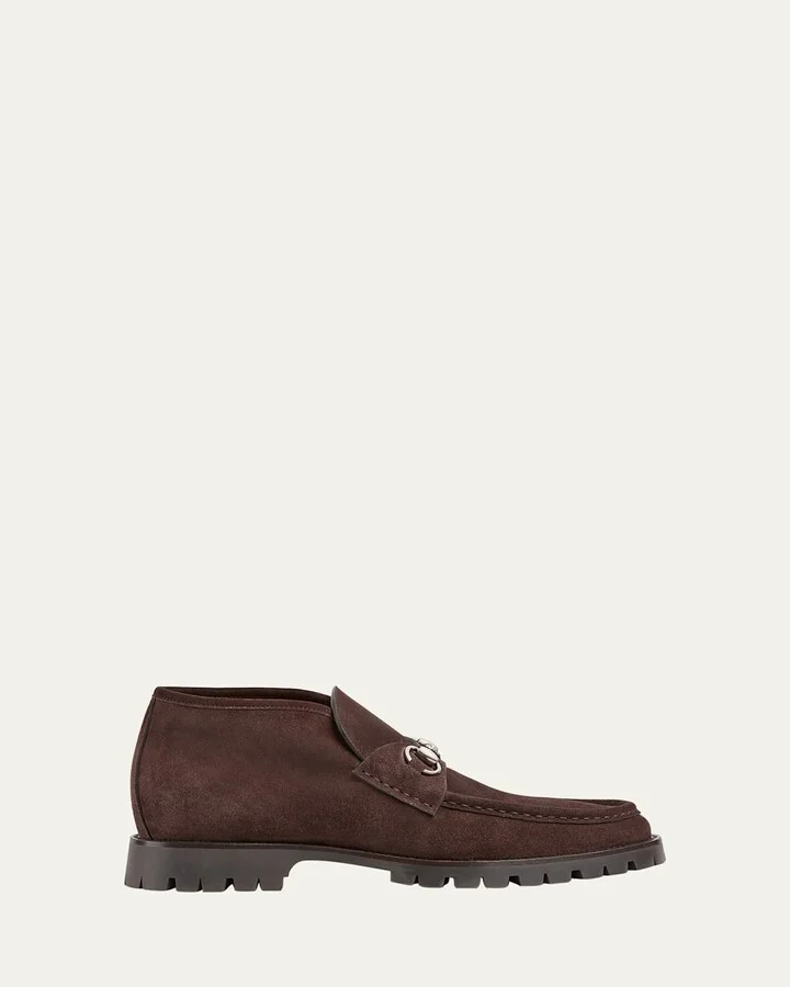 Men's Sylke Suede Bit Lug-Sole Chukka Boots