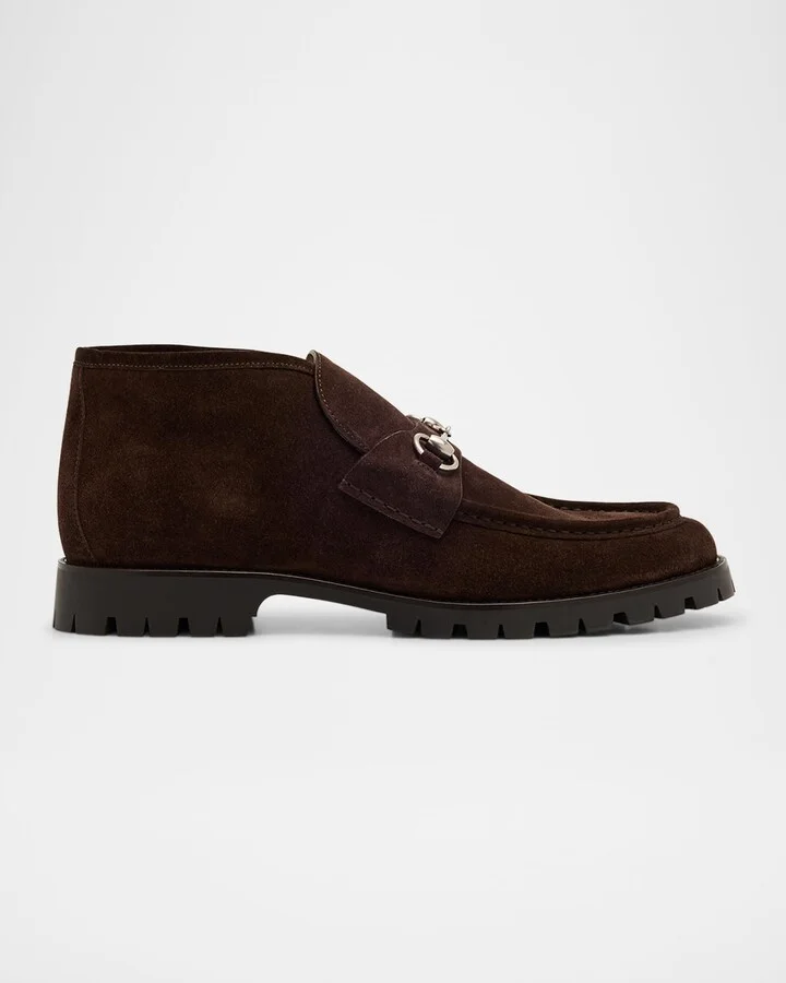 Men's Sylke Suede Bit Lug-Sole Chukka Boots