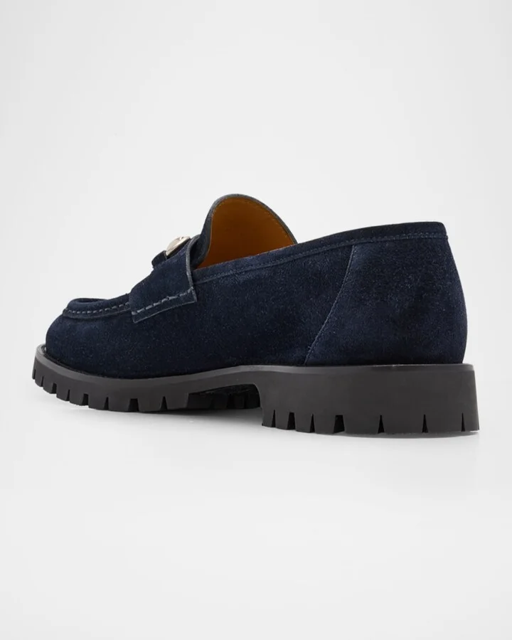 Men's Sylke Suede Horsebit Loafers - Image 4