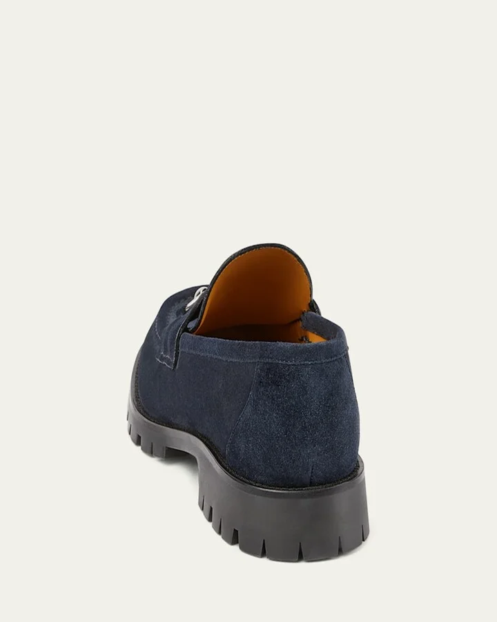 Men's Sylke Suede Horsebit Loafers - Image 2