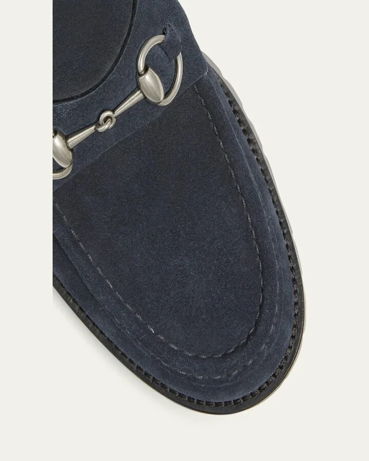 Men's Sylke Suede Horsebit Loafers - Image 3