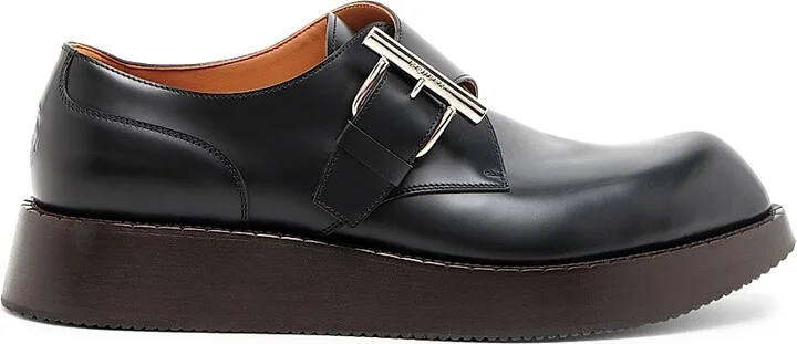Men's T-Bar Creeper Leather Loafers - Black Silver - Size 11