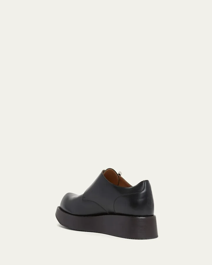 Men's T-Bar Leather Creeper Shoes - Image 10