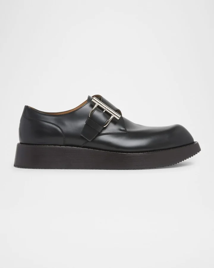 Men's T-Bar Leather Creeper Shoes