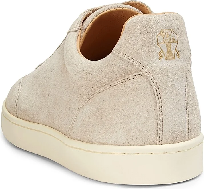 Men's T-Toe Suede Sneakers - Beige - Size 7 - Image 3