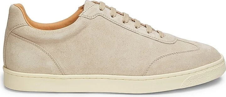 Men's T-Toe Suede Sneakers - Beige - Size 7