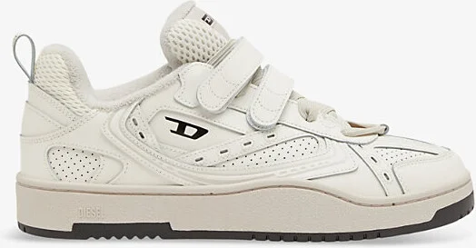 Mens T1001 S-Ukiyo Logo-Print Mesh and Leather Low-Top Trainers Eur 41 / 7 Uk Men