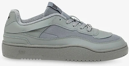 Mens T8066 Oval Skate Leather and Fabric Trainers Eur 44 / 10 Uk Men