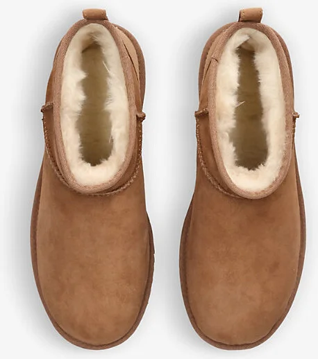 Mens Tan Classic Ultra Mini Sheepskin Boots Eur 44 / 10 Uk Men - Image 2