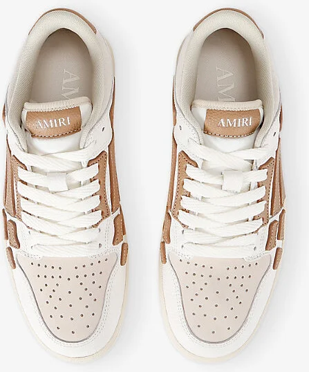 Mens Tan Comb Skel Low Leather Trainers Eur 46 / 12 Uk Men - Image 2