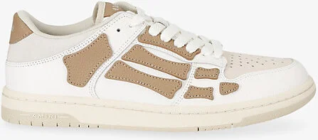 Mens Tan Comb Skel Low Leather Trainers Eur 46 / 12 Uk Men