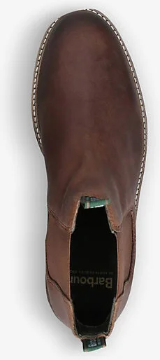Mens Tan Farsley Leather Chelsea Boots Eur 41 / 7 Uk Men - Image 2