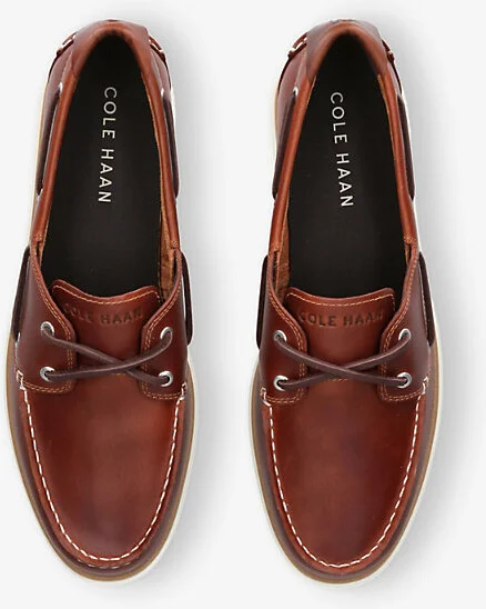 Mens Tan Grandprø Windward Leather Boat Shoes Eur 46 / 12 Uk Men - Image 2