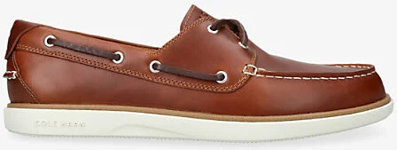 Mens Tan Grandprø Windward Leather Boat Shoes Eur 46 / 12 Uk Men