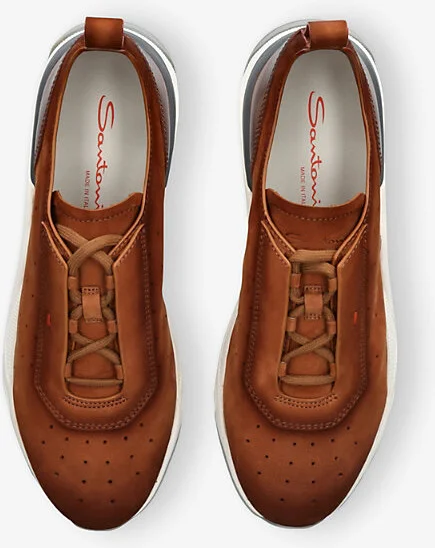 Mens Tan Innova Low-Top Leather Trainers Eur 40 / 6 Uk Men - Image 2
