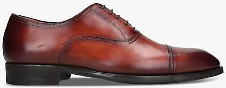 Mens Tan Madis Almond-Toe Leather Oxford Shoes Eur 40 / 6 Uk Men