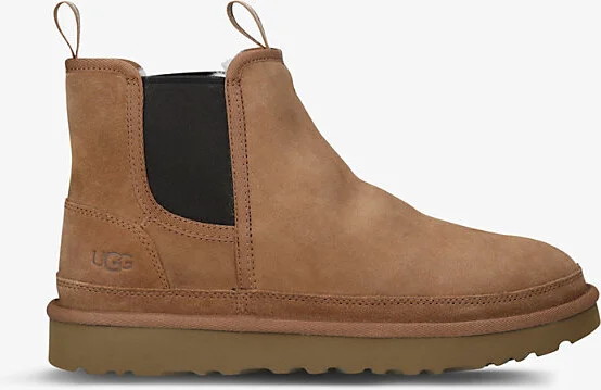 Mens Tan Neumel Suede Chelsea Boots Eur 46 / 12 Uk Men