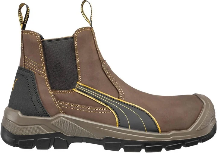 Men's Tanami Mid Safety Composite Toe Work Shoes In Brown