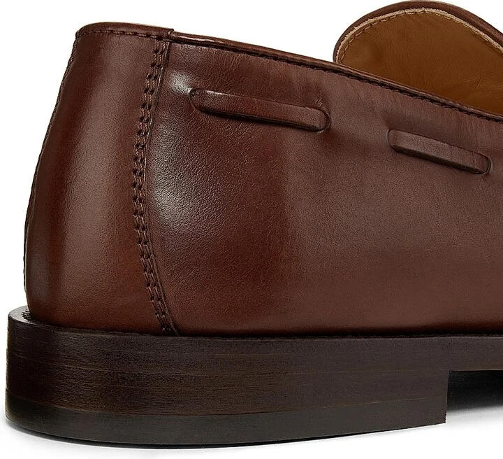 Men's Tassel-Accented Leather Loafers - Brown - Size 8 - Image 3