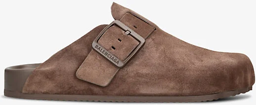 Mens Taupe Sunday Suede Mules Eur 40 / 6 Uk Men