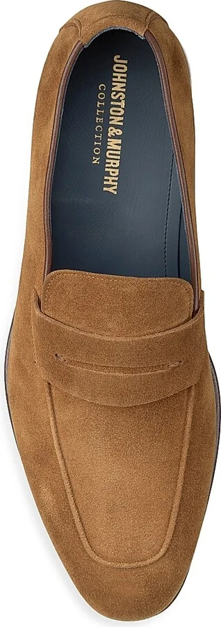 Men's Taylor Suede Penny Loafers - Snuff - Size 8 - Image 5