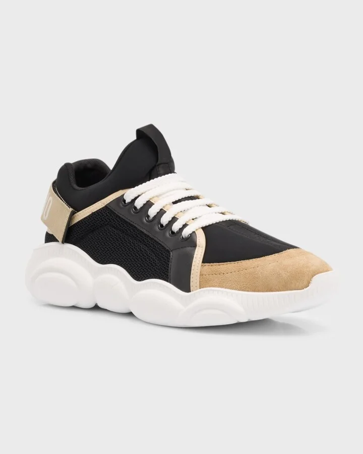 Men's Teddy-Sole Mixed-Media Fashion Sneakers - Image 2
